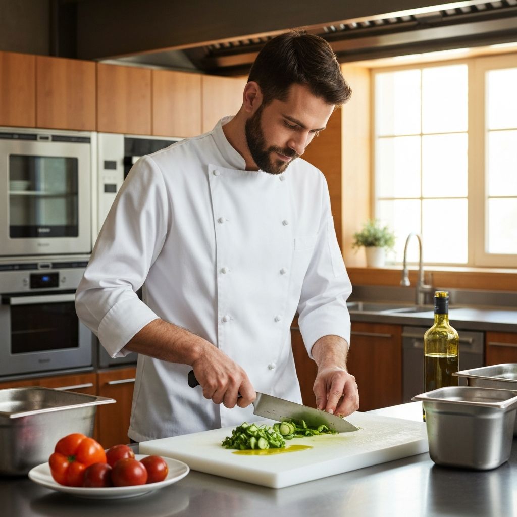 Chef preparing food